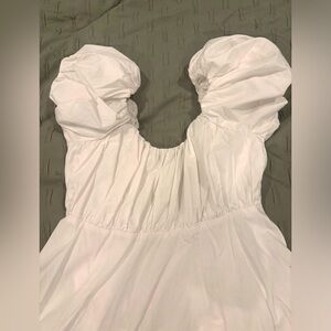 Abercrombie puffer sleeve dress size large